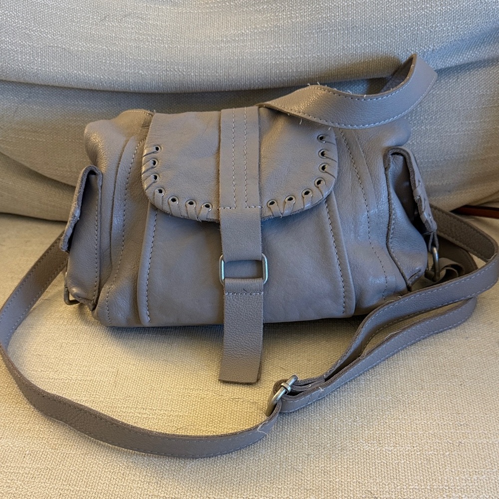 We The Free Leather Crossbody Shoulder Bag - Casual Everyday Style